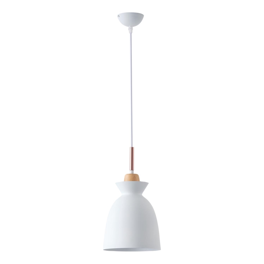 Chandelier on a string 1xE27/15W/230V white d. 19,5 cm