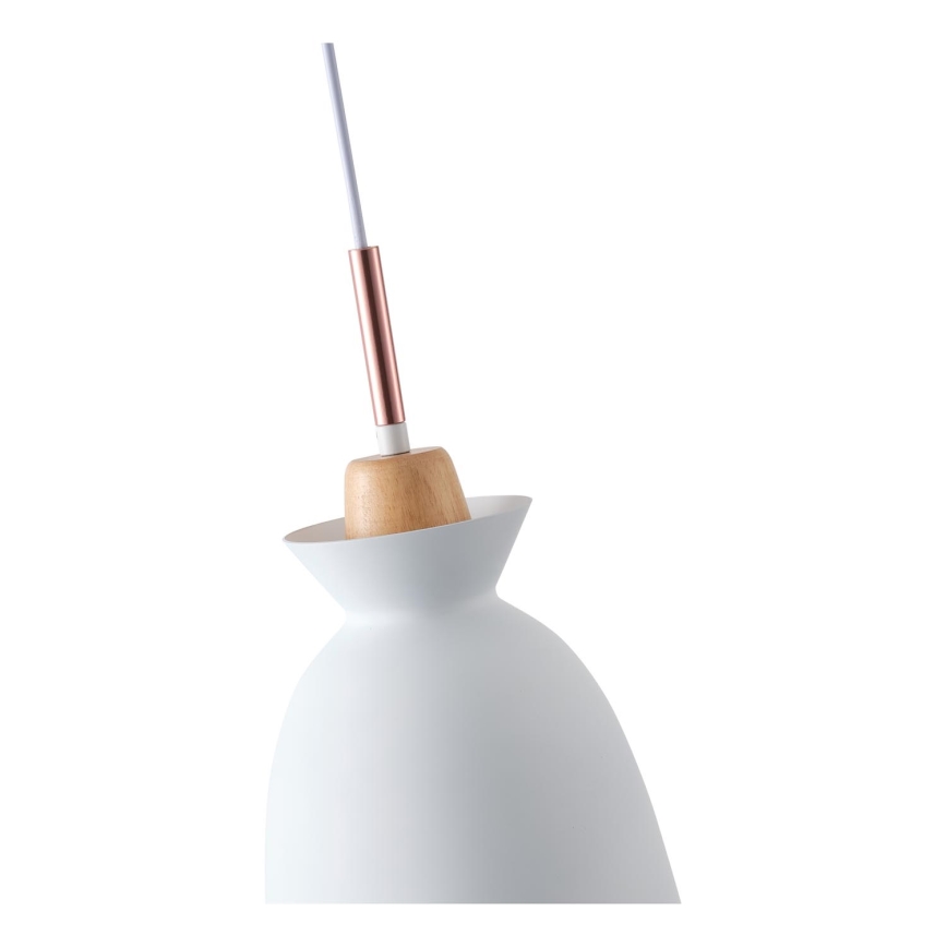 Chandelier on a string 1xE27/15W/230V white d. 19,5 cm