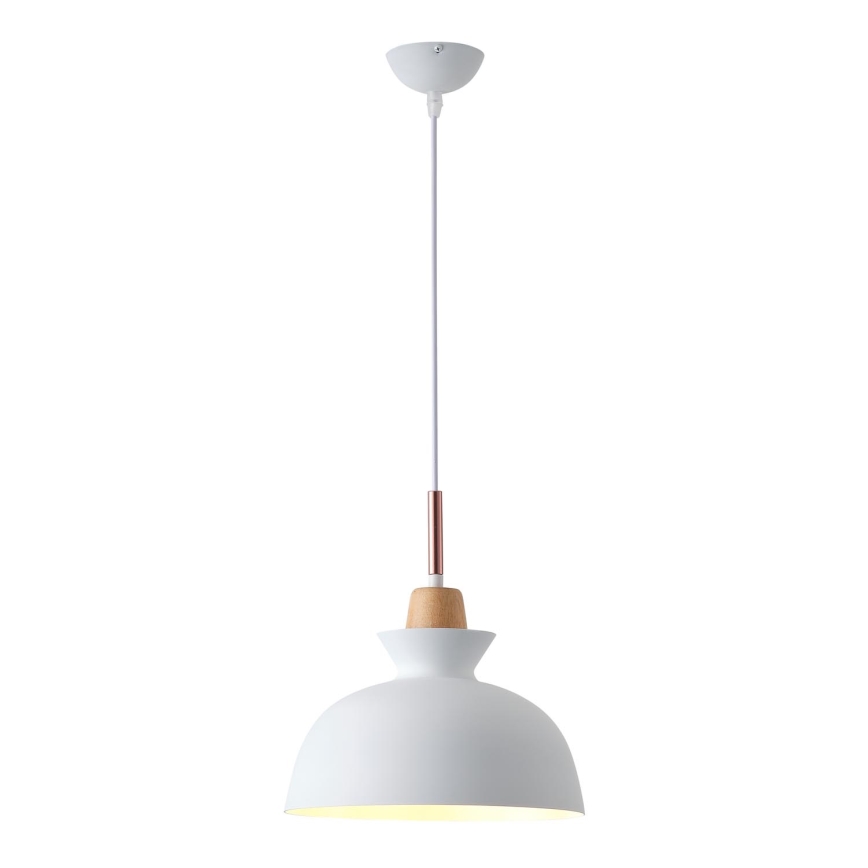 Chandelier on a string 1xE27/15W/230V white d. 28 cm