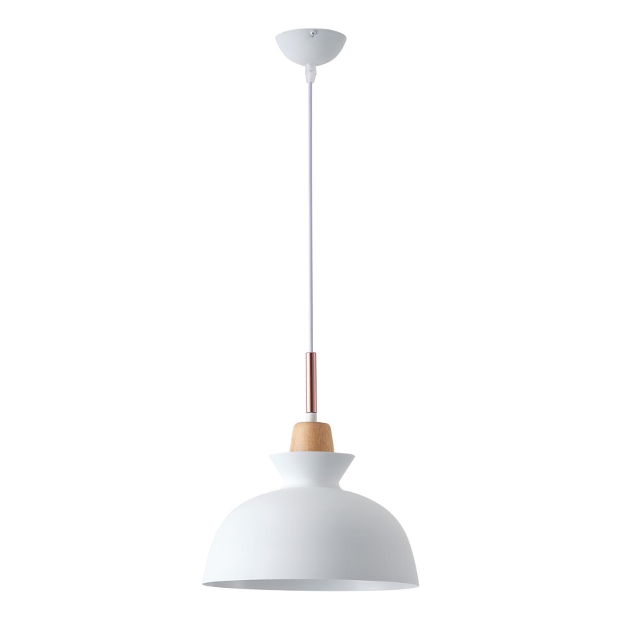 Chandelier on a string 1xE27/15W/230V white d. 28 cm