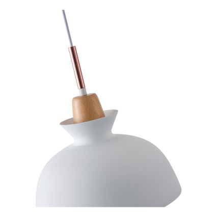 Chandelier on a string 1xE27/15W/230V white d. 28 cm