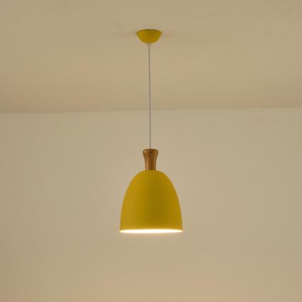 Chandelier on a string 1xE27/15W/230V yellow