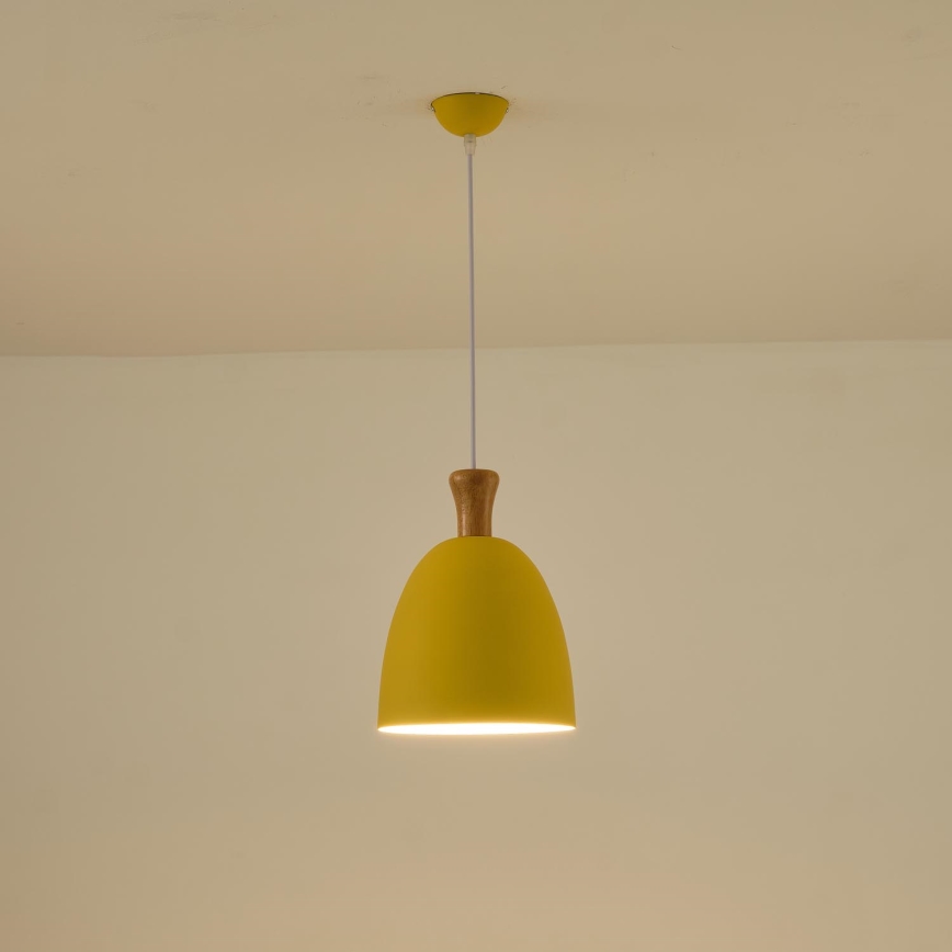 Chandelier on a string 1xE27/15W/230V yellow