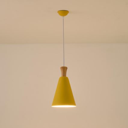 Chandelier on a string 1xE27/15W/230V yellow