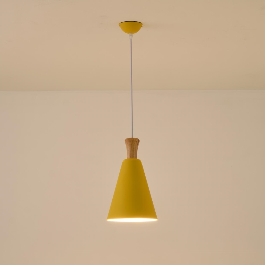 Chandelier on a string 1xE27/15W/230V yellow