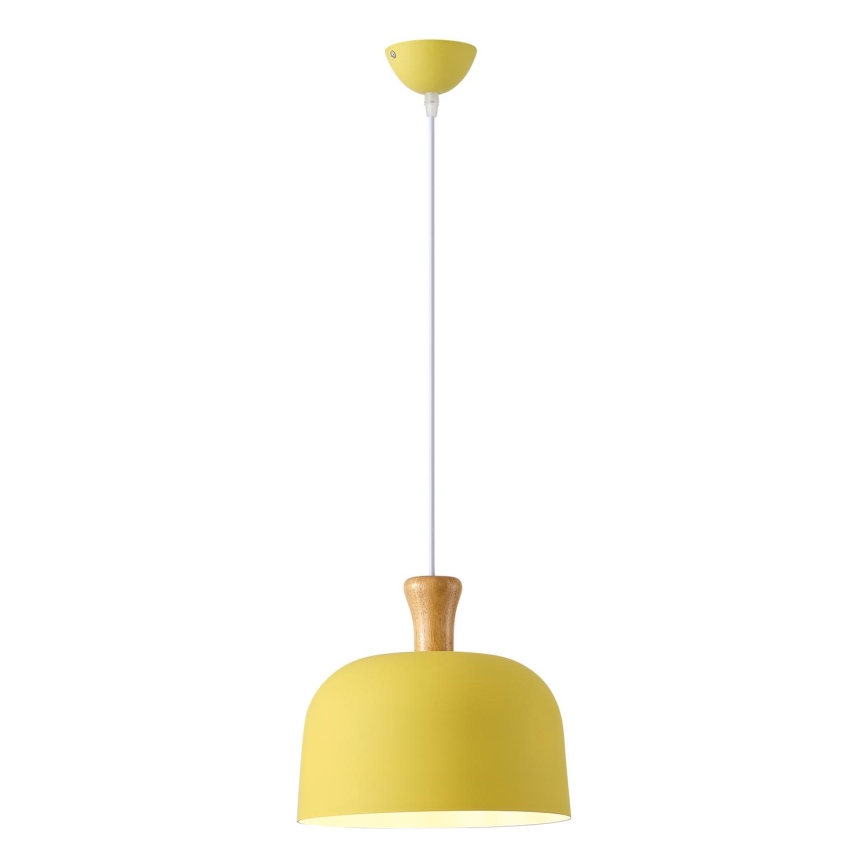 Chandelier on a string 1xE27/15W/230V yellow pr. 27 cm