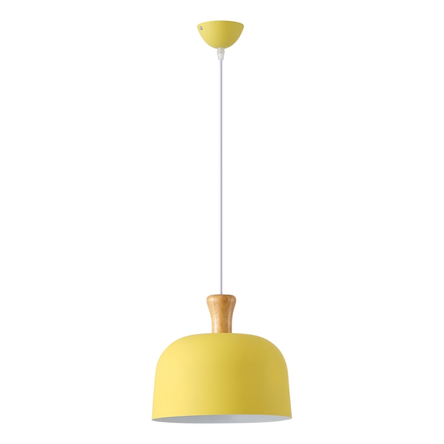 Chandelier on a string 1xE27/15W/230V yellow pr. 27 cm