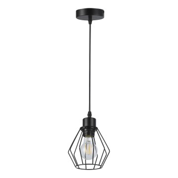 Chandelier on a string 1xE27/35W/230V d. 18 cm black