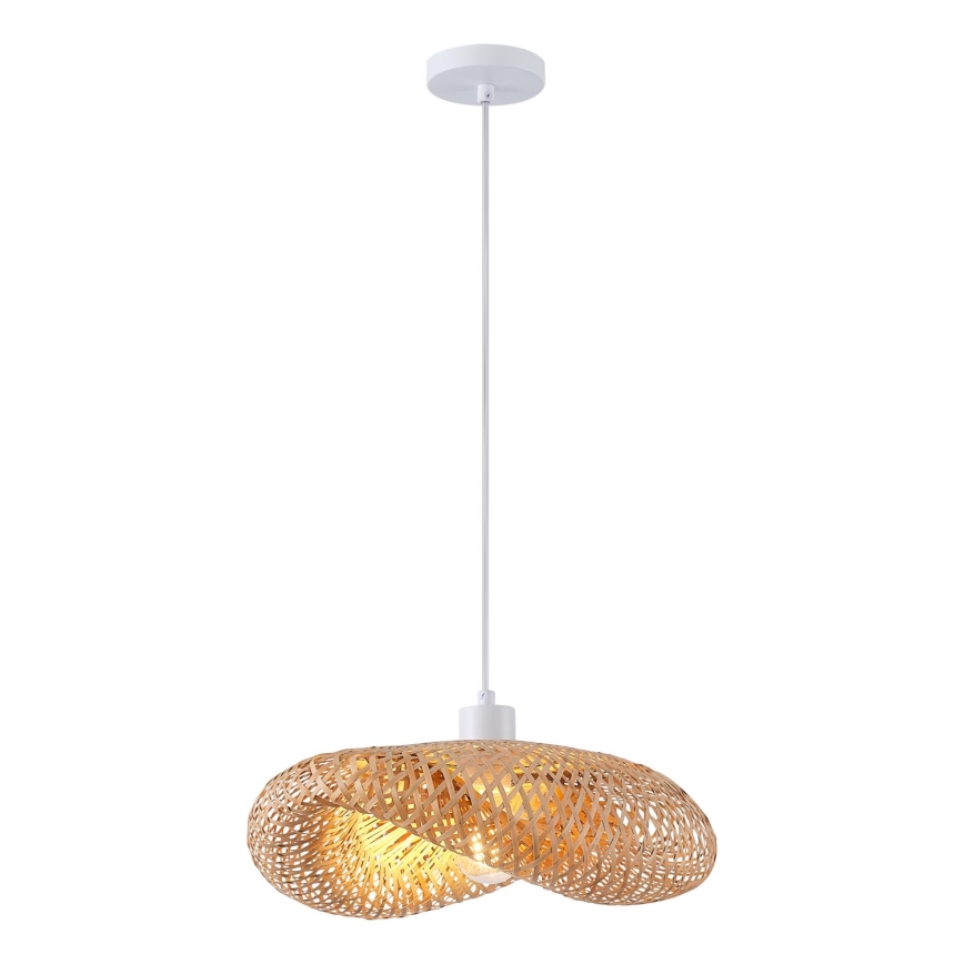 Chandelier on a string 1xE27/40W/230V bamboo