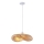 Chandelier on a string 1xE27/40W/230V bamboo