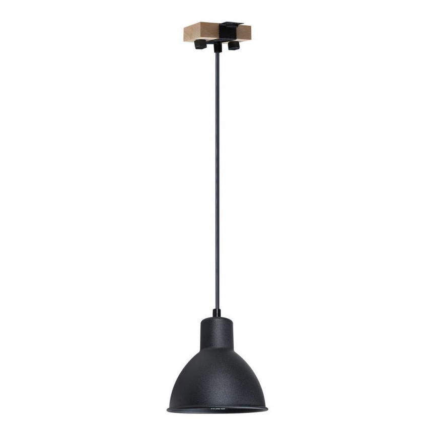 Chandelier on a string 1xE27/40W/230V beech/black