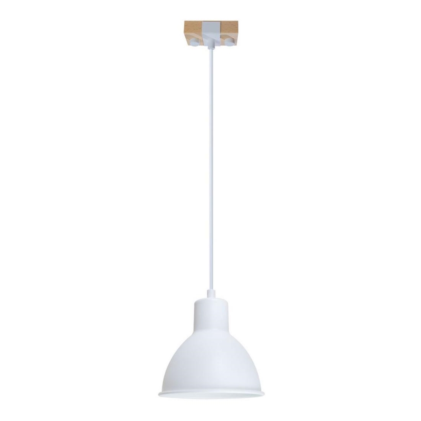 Chandelier on a string 1xE27/40W/230V beech/white
