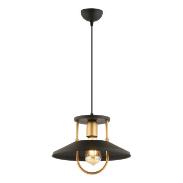 Chandelier on a string 1xE27/40W/230V black/gold