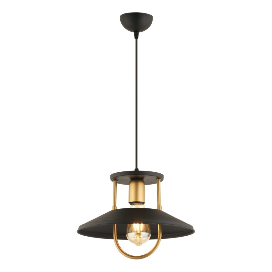 Chandelier on a string 1xE27/40W/230V black/gold