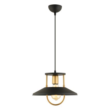 Chandelier on a string 1xE27/40W/230V black/gold