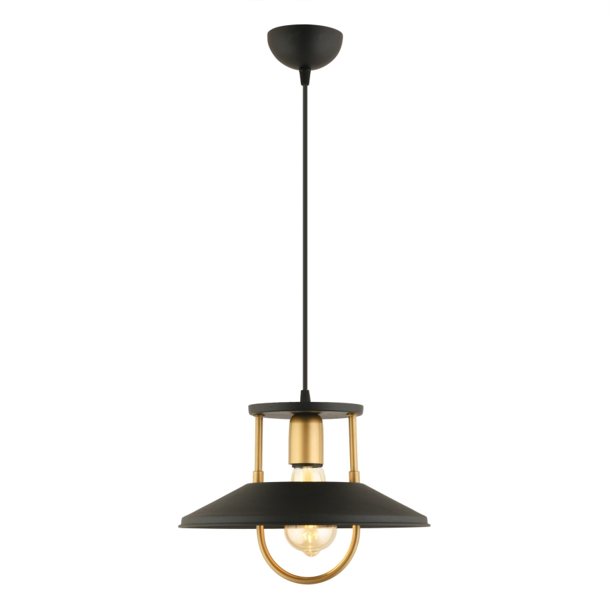 Chandelier on a string 1xE27/40W/230V black/gold