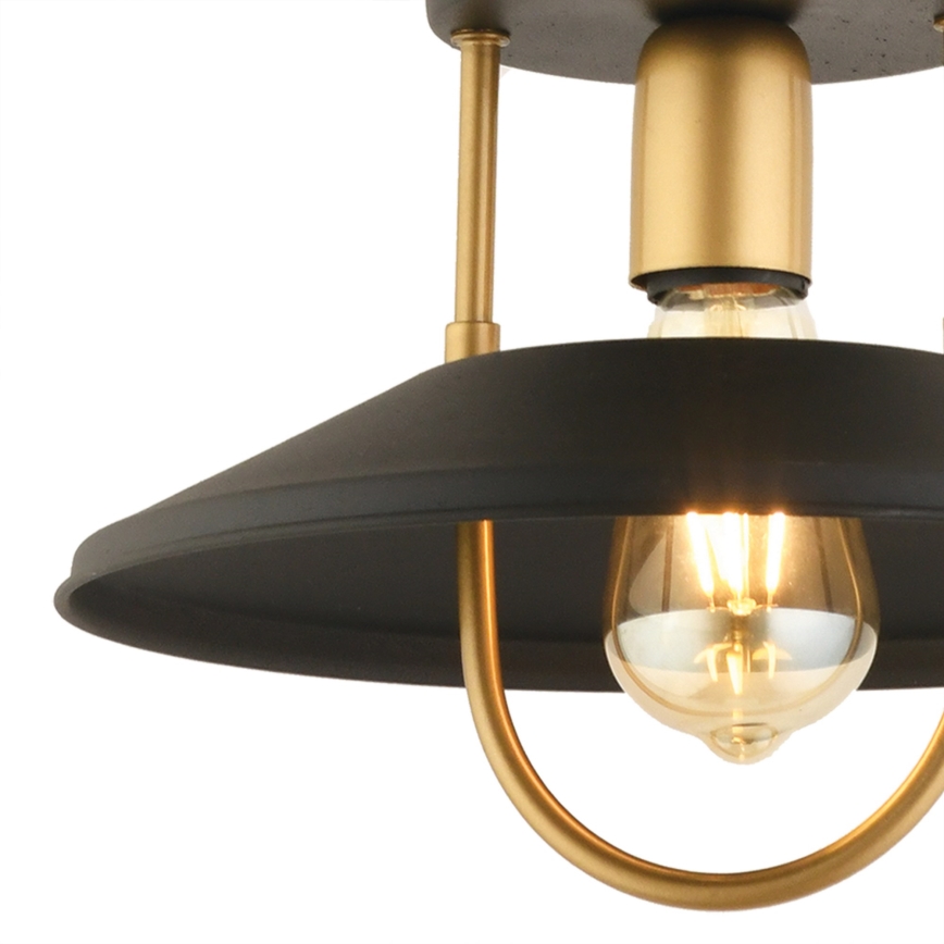 Chandelier on a string 1xE27/40W/230V black/gold