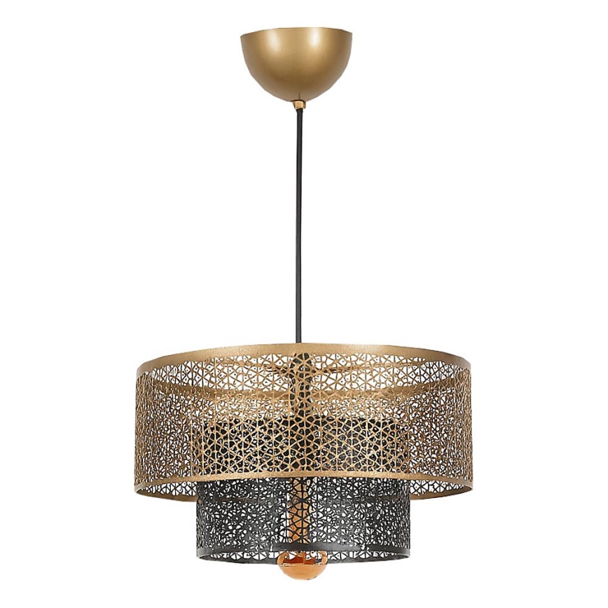Chandelier on a string 1xE27/40W/230V gold/black