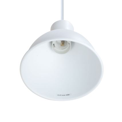 Chandelier on a string 1xE27/40W/230V beech/white