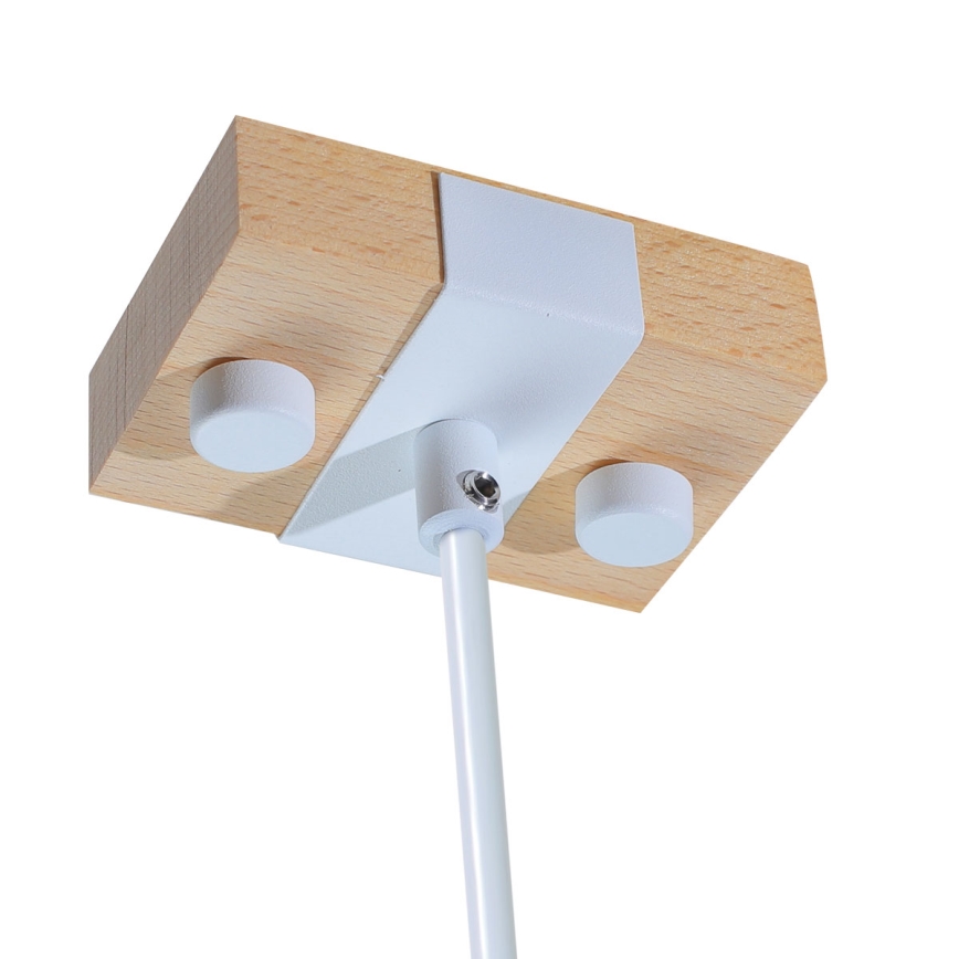 Chandelier on a string 1xE27/40W/230V beech/white