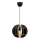 Chandelier on a string 1xE27/60W/230V black d. 20 cm