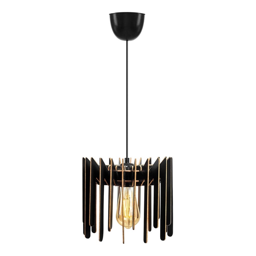 Chandelier on a string 1xE27/60W/230V black d. 23 cm