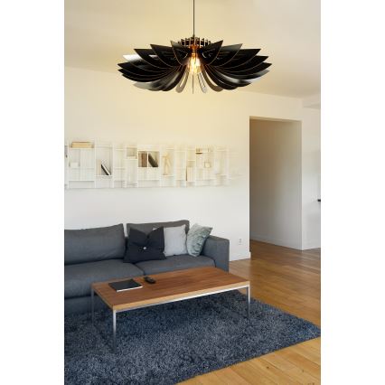 Chandelier on a string 1xE27/60W/230V black d. 52 cm