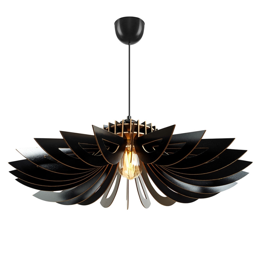 Chandelier on a string 1xE27/60W/230V black d. 52 cm