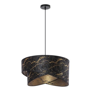 Chandelier on a string 1xE27/60W/230V black/gold
