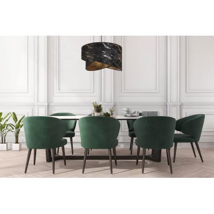Chandelier on a string 1xE27/60W/230V black/gold