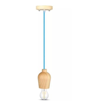Chandelier on a string 1xE27/60W/230V blue