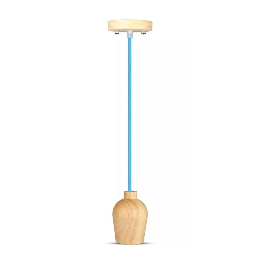 Chandelier on a string 1xE27/60W/230V blue