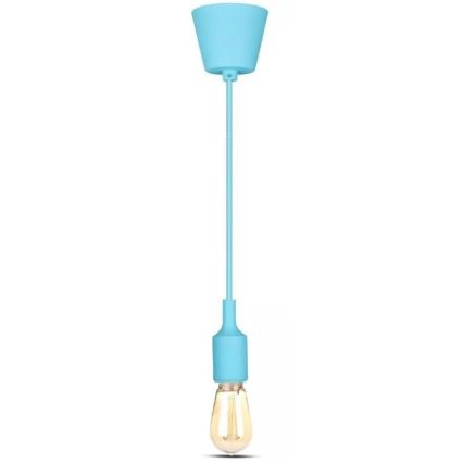 Chandelier on a string 1xE27/60W/230V blue