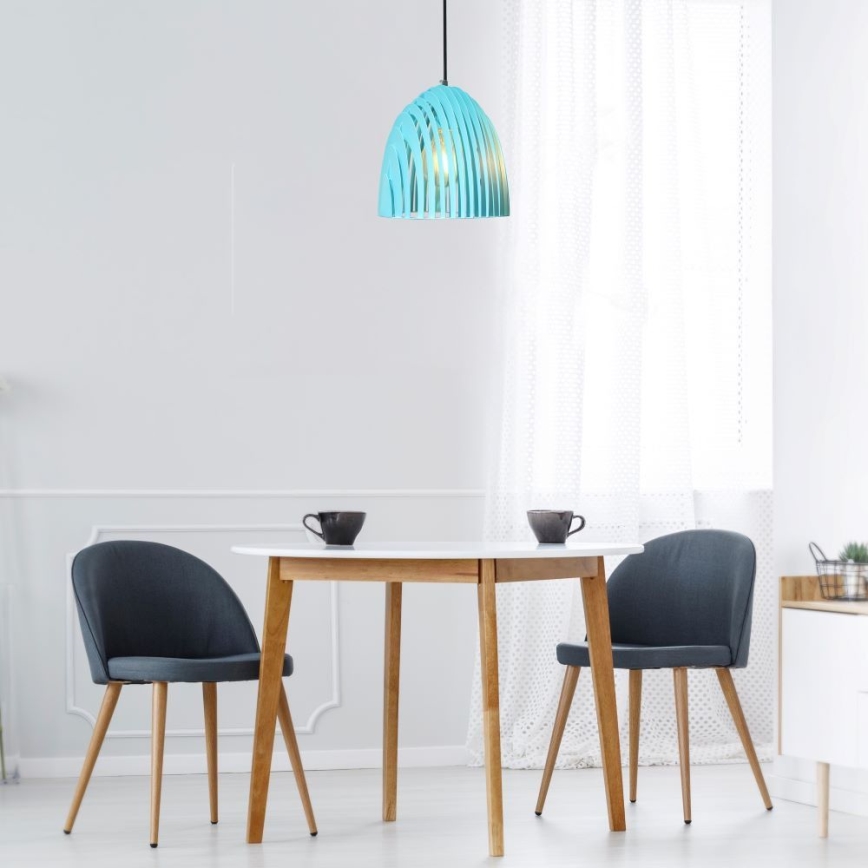 Chandelier on a string 1xE27/60W/230V blue