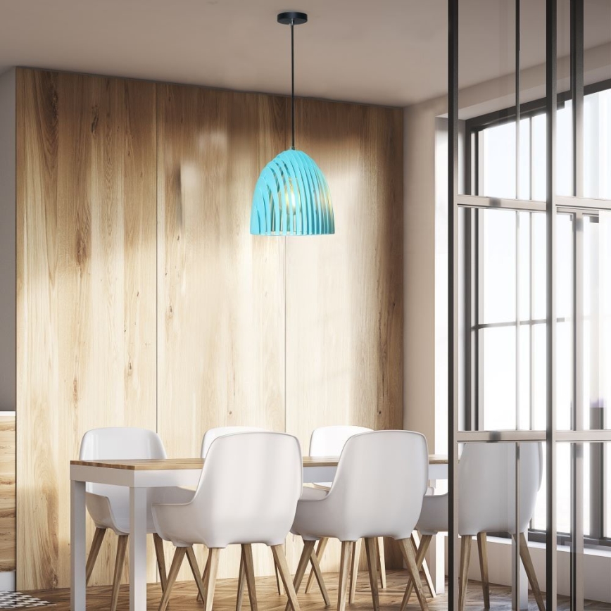 Chandelier on a string 1xE27/60W/230V blue