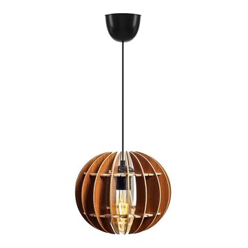 Chandelier on a string 1xE27/60W/230V brown d. 20 cm