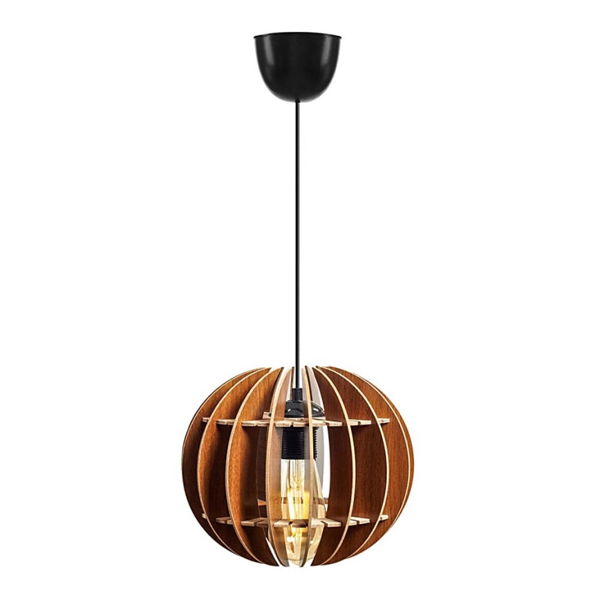 Chandelier on a string 1xE27/60W/230V brown d. 20 cm