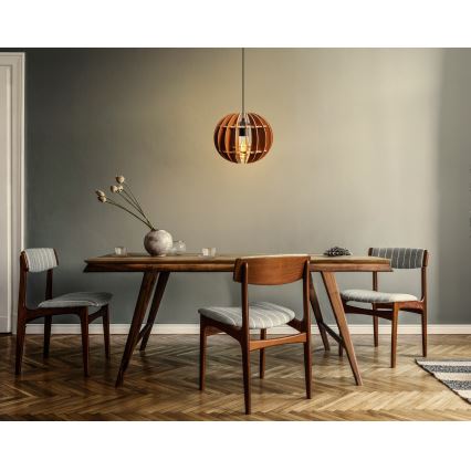 Chandelier on a string 1xE27/60W/230V brown d. 20 cm