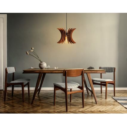 Chandelier on a string 1xE27/60W/230V brown d. 20 cm