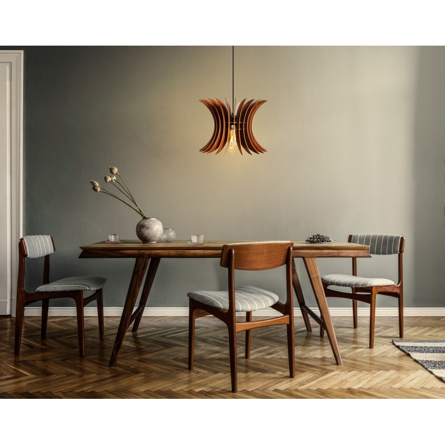 Chandelier on a string 1xE27/60W/230V brown d. 20 cm