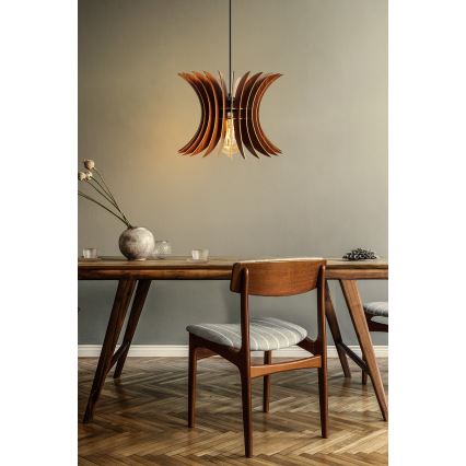 Chandelier on a string 1xE27/60W/230V brown d. 20 cm