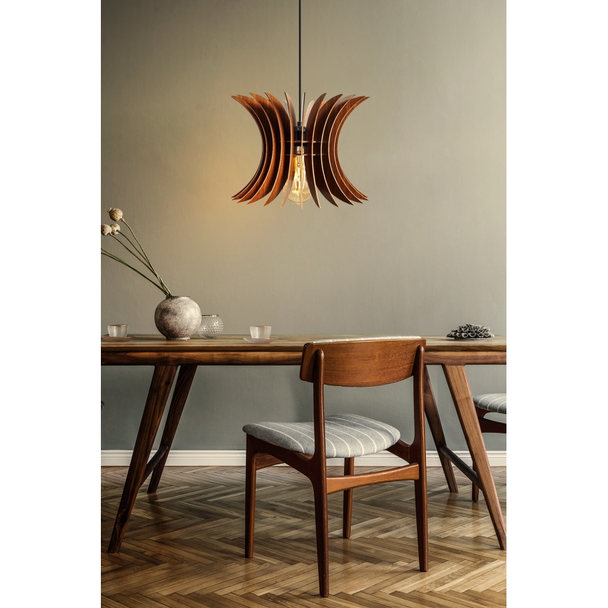 Chandelier on a string 1xE27/60W/230V brown d. 20 cm