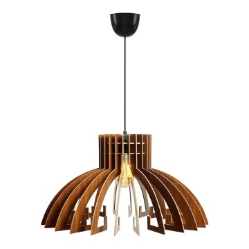 Chandelier on a string 1xE27/60W/230V brown d. 39 cm