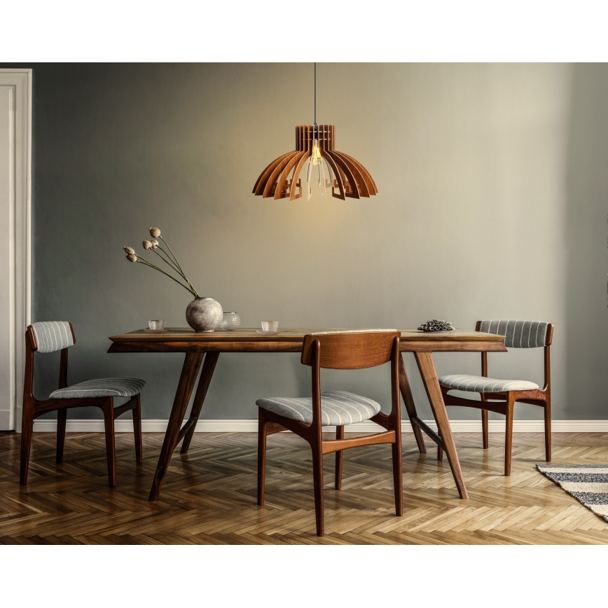 Chandelier on a string 1xE27/60W/230V brown d. 39 cm