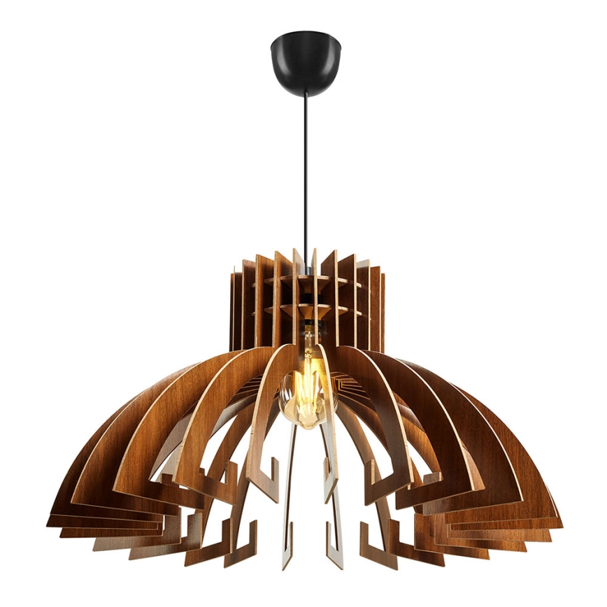 Chandelier on a string 1xE27/60W/230V brown d. 39 cm