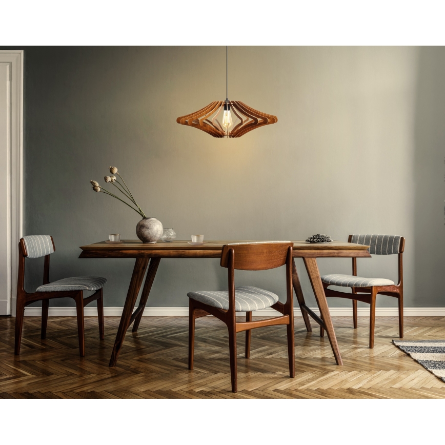 Chandelier on a string 1xE27/60W/230V brown d. 47 cm