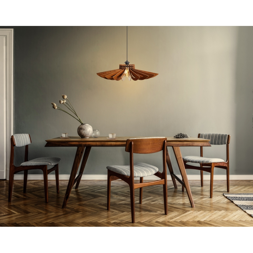 Chandelier on a string 1xE27/60W/230V brown d. 52 cm