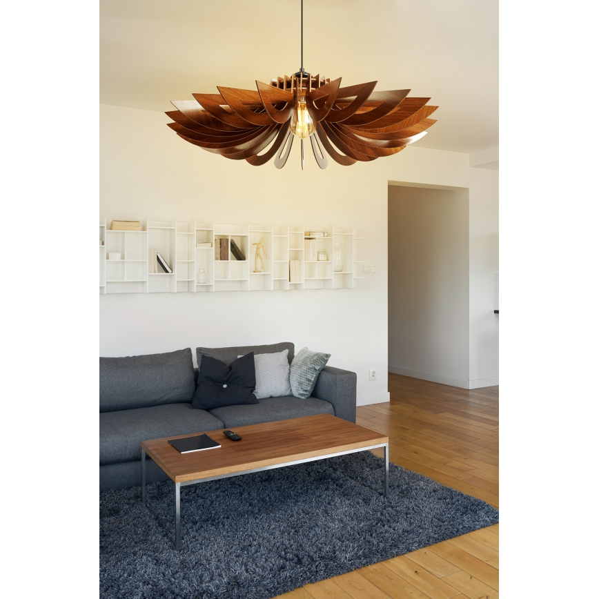 Chandelier on a string 1xE27/60W/230V brown d. 52 cm