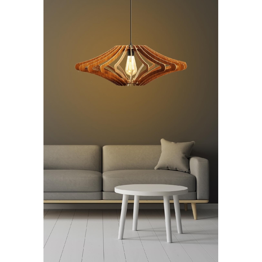 Chandelier on a string 1xE27/60W/230V brown d. 59 cm