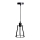 Chandelier on a string 1xE27/60W/230V d. 15 cm black